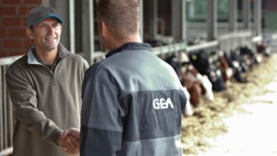Dealer with farmer