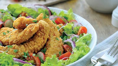 Coated chicken