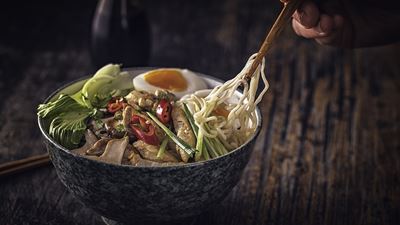 bowl of noodles