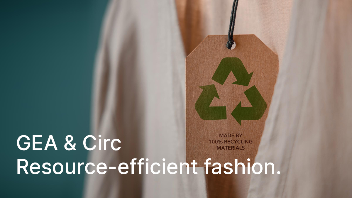GEA & Circ recycle polycotton. Sustainable fashion