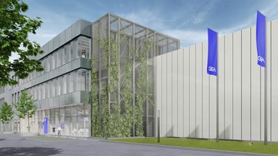 GEA Pharmaceutical technology center - Side view (Copyright: © AIP Planungs GmbH)