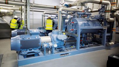 GEA Wärmepumpensystem bei Aurivo, basierend auf den GEA Grasso 65HP Kolbenverdichter