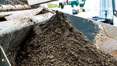 dewatered manure