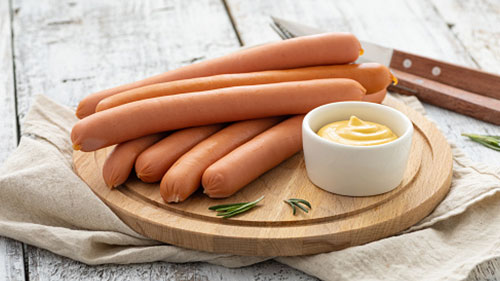 Processed meat | emulsified frankfurter sausages