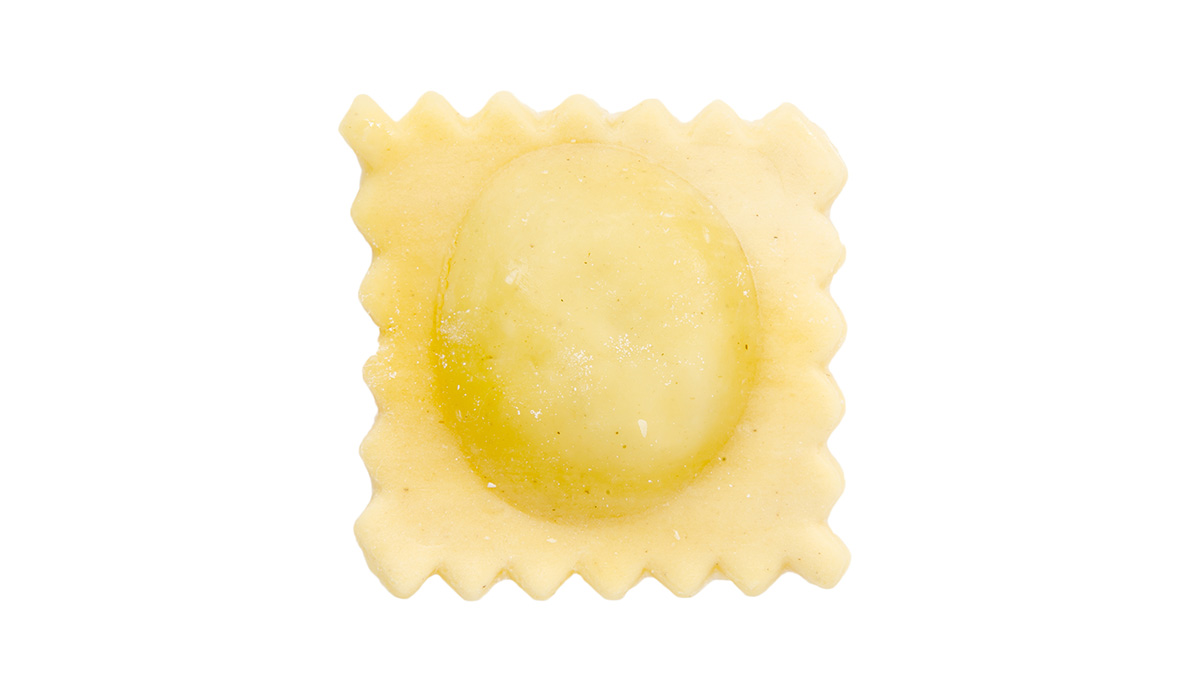 Fresh pasta ravioli
