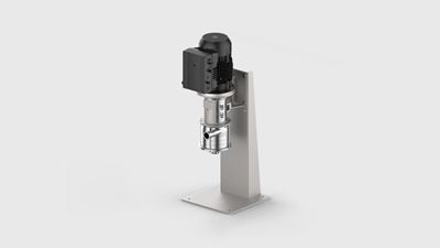 GEA Hilge CONTRA II Adapta tronic mit Gewindeanschluss und IEC-Motor in vertikaler Aufstellung