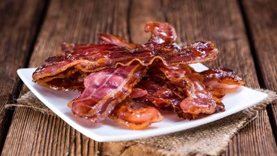 Stack of grilled Bacon