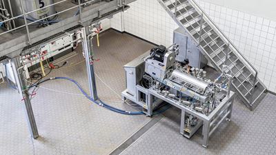 Every machine is available on a pre-mounted plug & produce skid with all connections and control components in place.