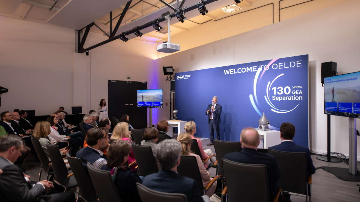 GEA Separation celebrates it's 130th anniversary during a press conference in Oelde