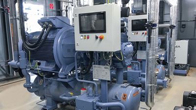 GEA customized refrigeration system with GEA Omni control panel