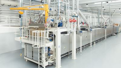 Línea de pasta seca y larga instalada en Italia.