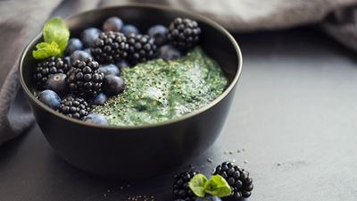 Algen-Spirulina-Brei