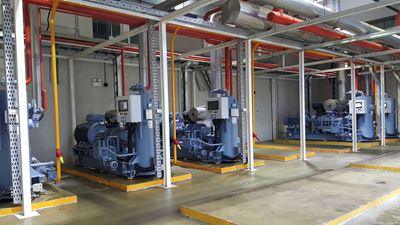 GEA Kälteanlage in der Eiscremefabrik CICL
