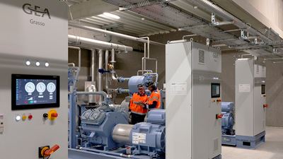 Das GEA Omni Control Panel gehört zur Grundausstattung von GEA Schrauben- und Kolbenverdichtern, Kältemaschinen und Wärmepumpen.