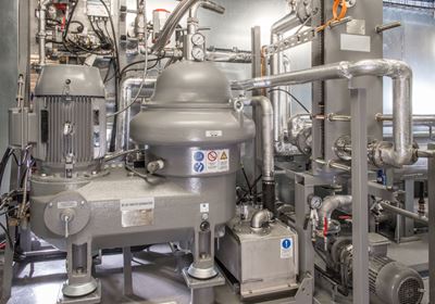 Separator in Container for Drain Water Treatment