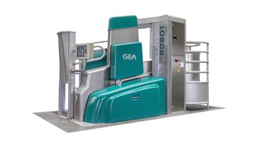 Mit einer Reihe von Optimierungen und einem Software-Update bringt GEA jetzt eine neue Generation der automatischen Melksysteme DairyRobot R9500 (Abbildung) und DairyProQ auf den Markt. (Bild: GEA)