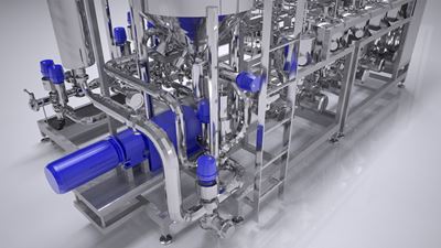 Kontinuierlicher Mischer Typ LVA Skid 2