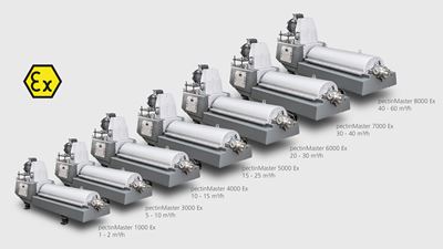 GEA decanter pectinMaster for extraction in hygienic design and ATEX