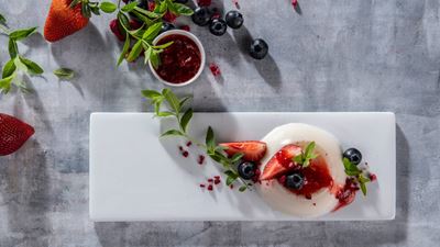 New food customer Imagindairy, Israel, uses precision fermentation to produce milk proteins that have the same taste, functionality, mouthfeel and nutritional value as milk. Source: Panna Cotta, Imagindairy/Ilya Melinkov