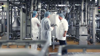 Innovative Käsefertigung des Milchwerks Crailsheim-Dinkelsbühl, Deutschland, ausgestattet von GEA. Bild: GEA/The Nutshell