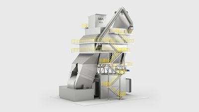 Auf dem Bild ist die XECO Waste Heat Recovery-Anlage zu sehen, eine innovative Technologie zur Rückgewinnung von Abwärme.