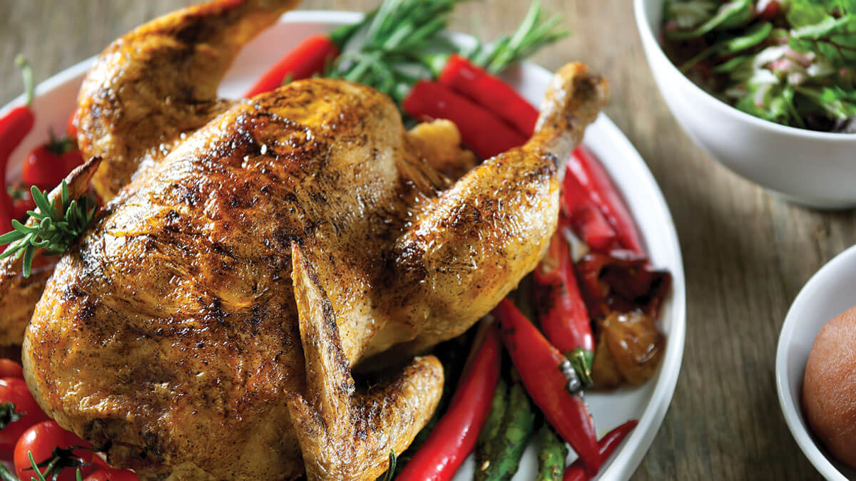 Roasted chicken