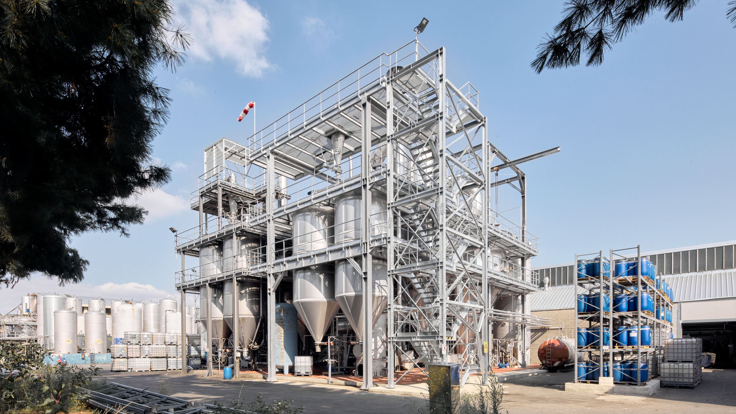 Existing and new GEA NIRO® spray drying plants at ICAI manufacturing facility