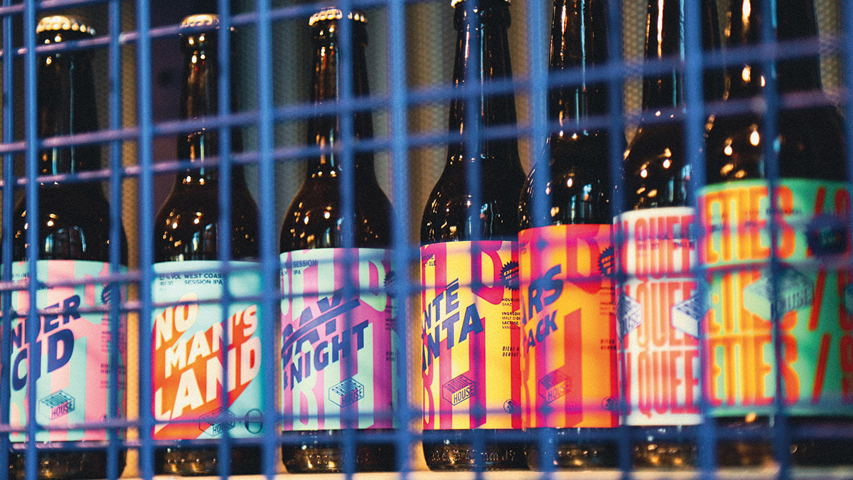 Beer selection of Brique House Brewery