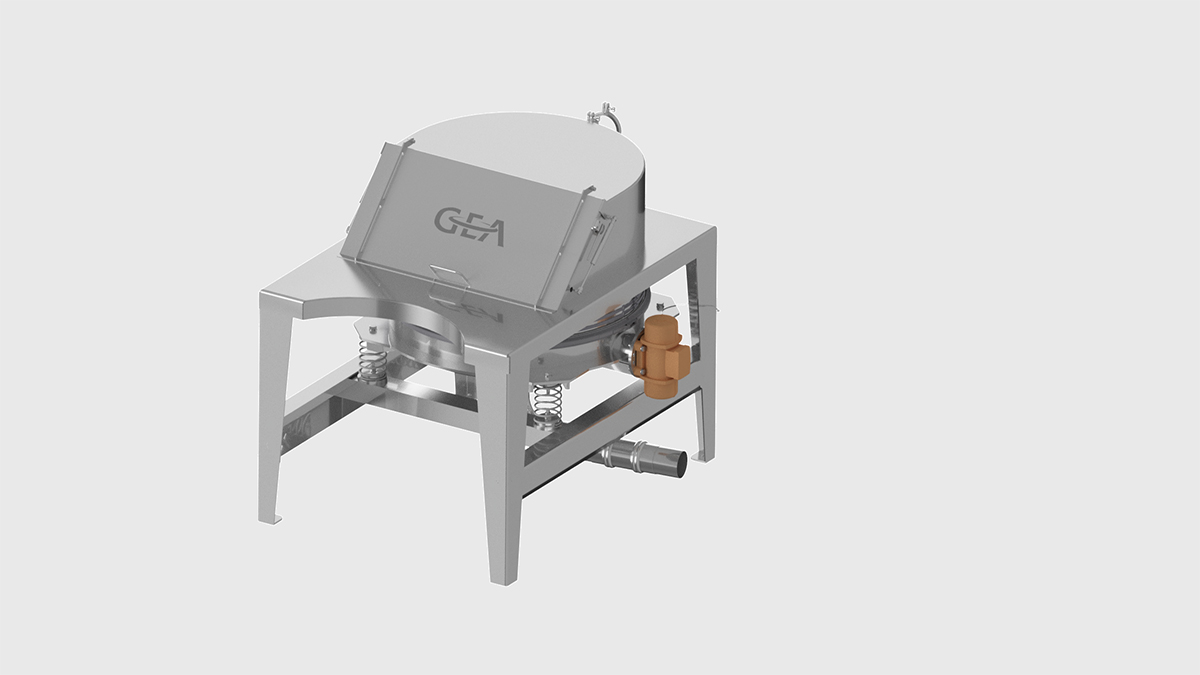 25kg bag tipping station with integrated sieve