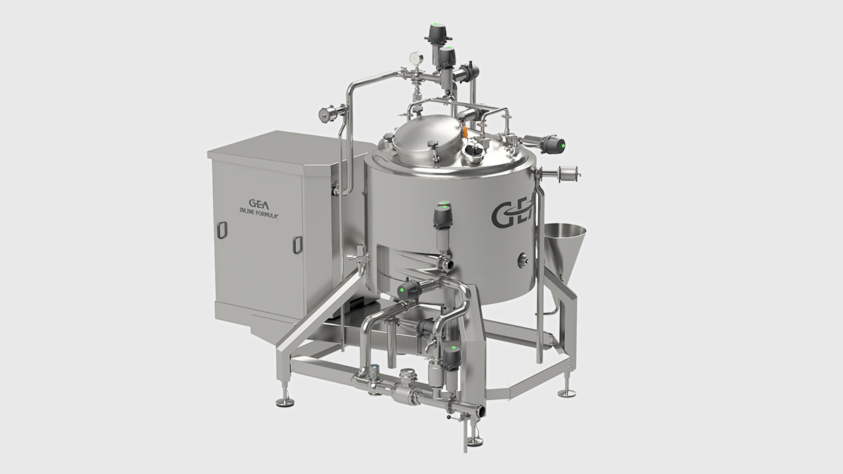 GEA INLINE FORMULA® High-Shear-Testmischer mit Rezirkulation