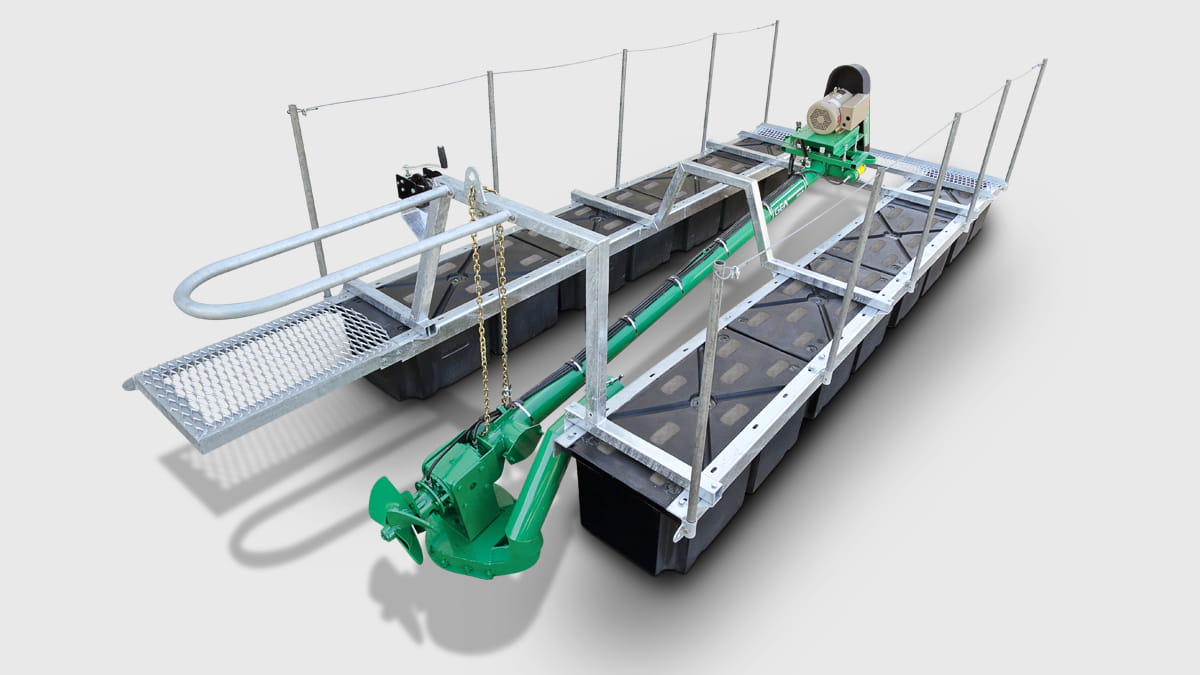 4-Inch Horizontal Agi-Pompe on Pontoon