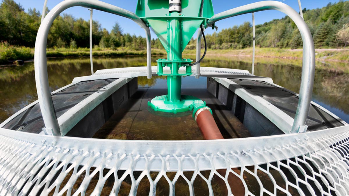 3-Inch High Pressure Pump on Pontoon