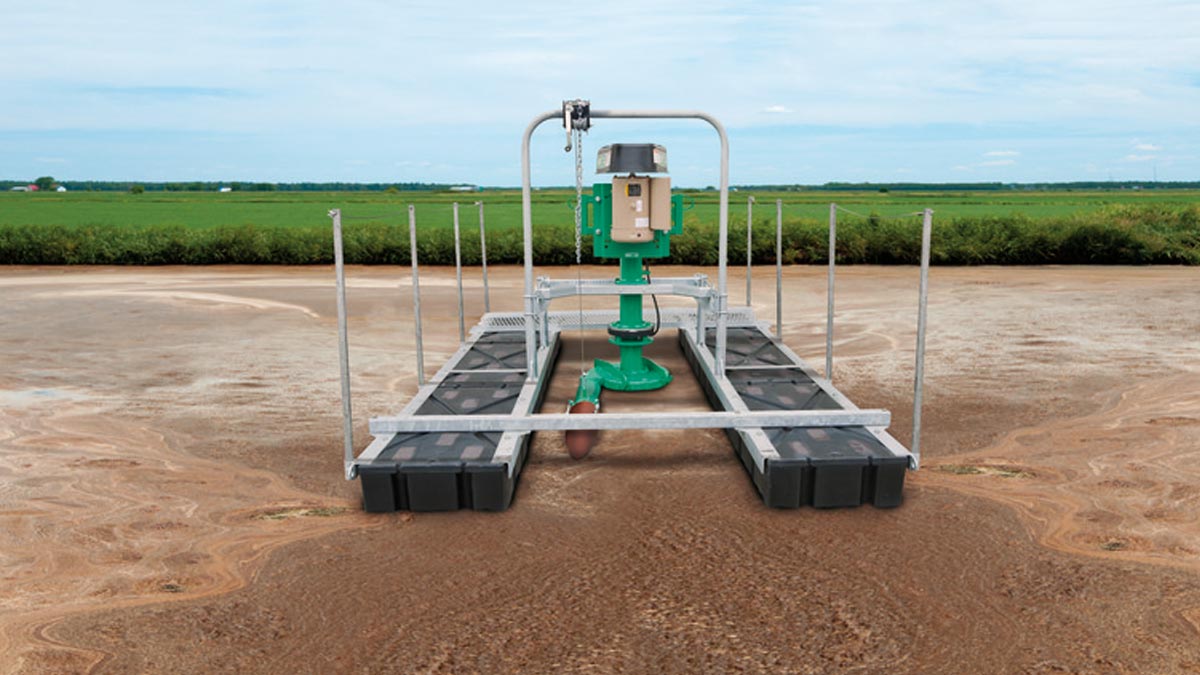 4-Inch High Pressure Pump on Pontoon