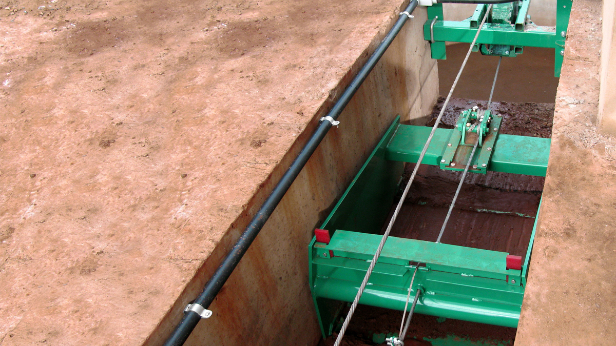 Cross Gutter Cleaner with Cable