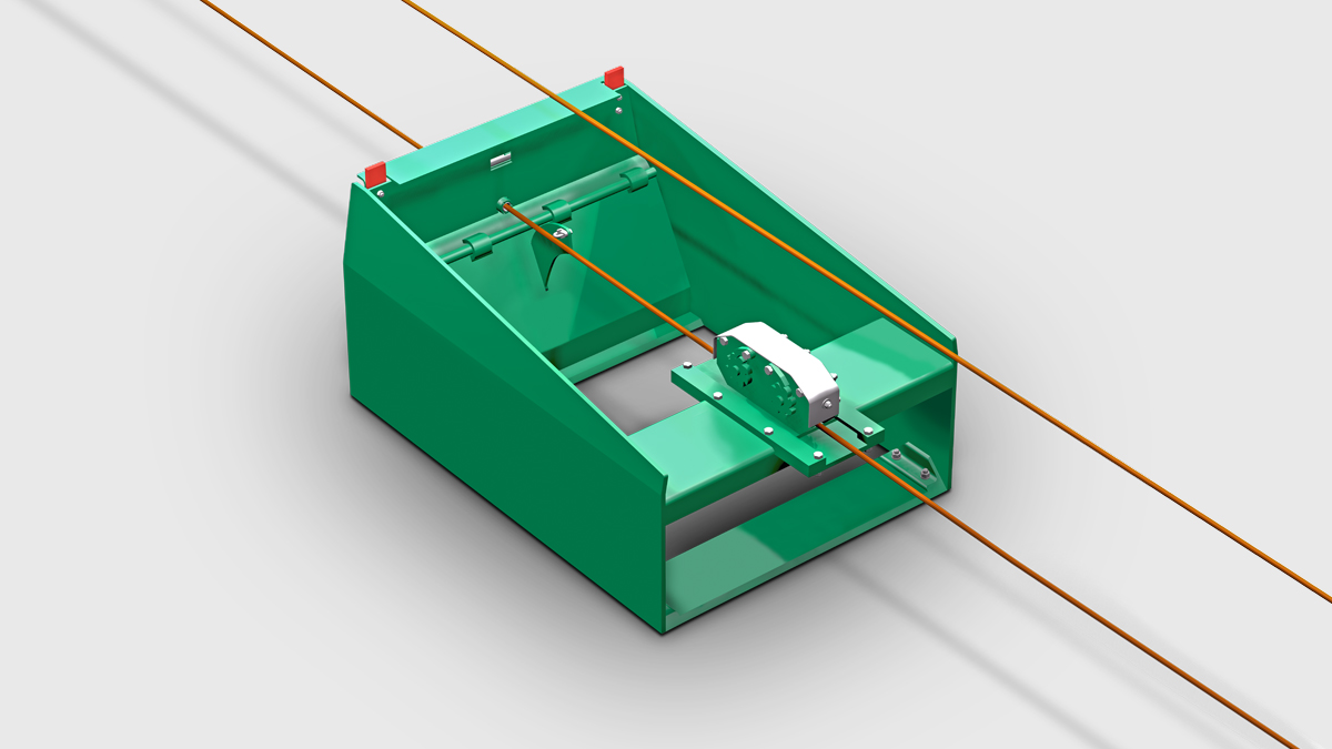 Cross Gutter Cleaner with Cable