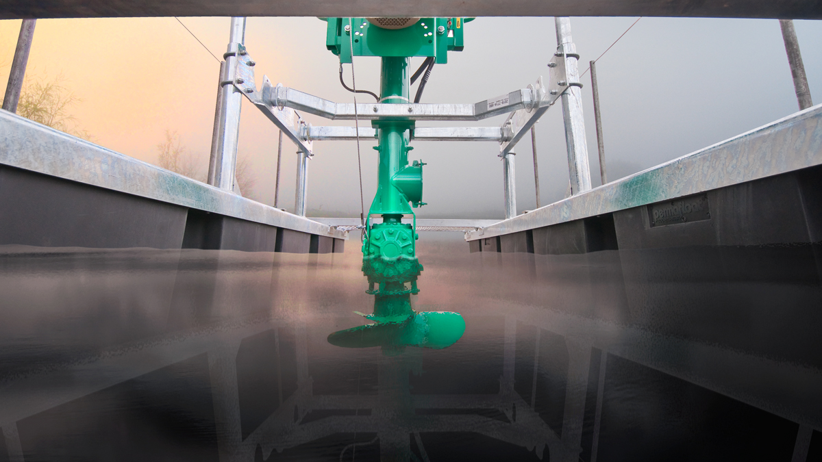 Electric Agitator on Pontoon