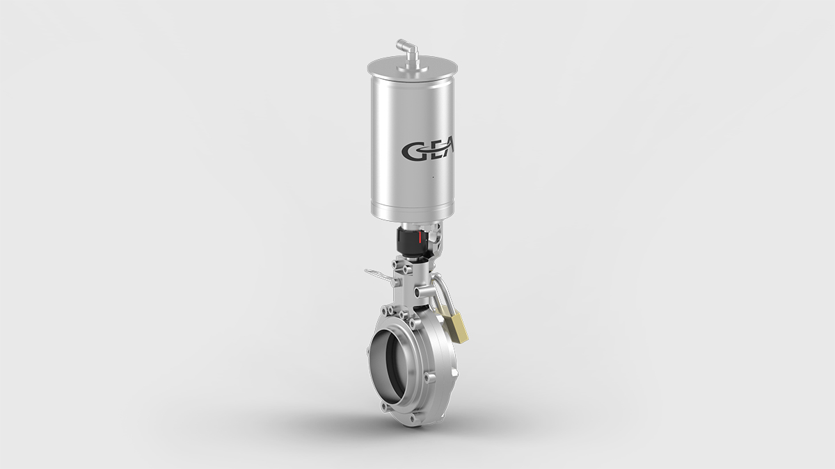 DISK LOCK for Hygienic butterfly valve with pneumatic actuator