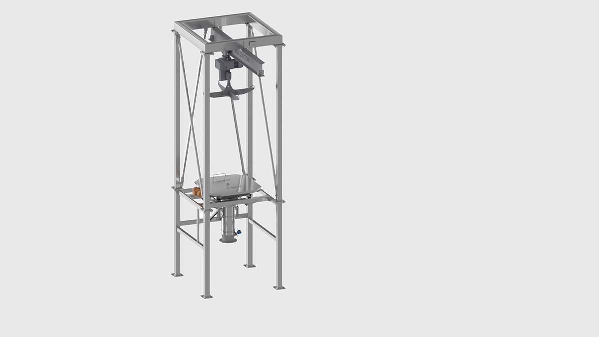 FIBC emptying station(integrated hoist)