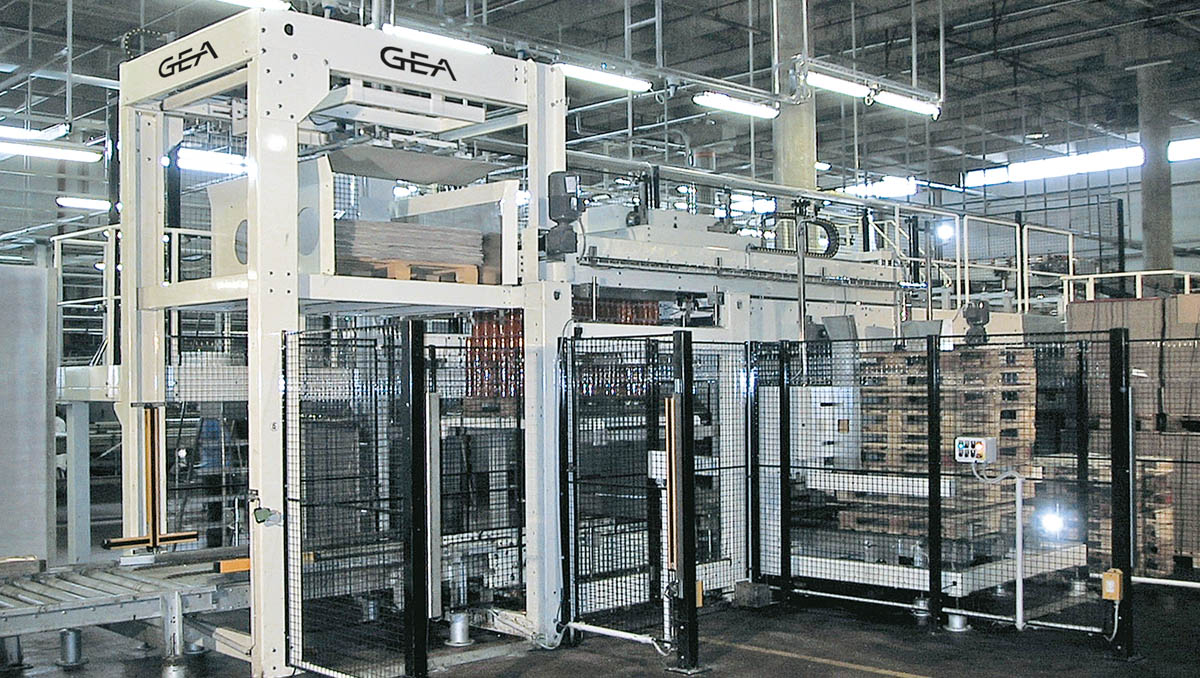 The medium and high-speed palletizer Velox