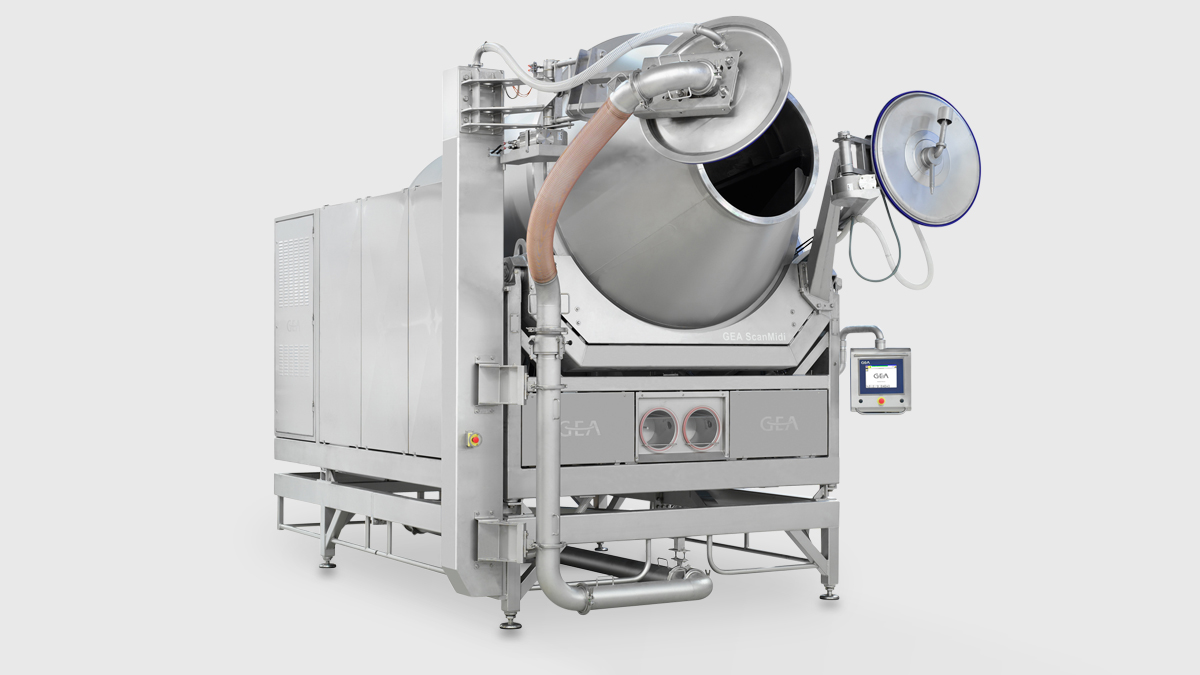 GEA ScanMidi – Massiermaschine und Tumbler zum Marinieren von Fleisch und Geflügel