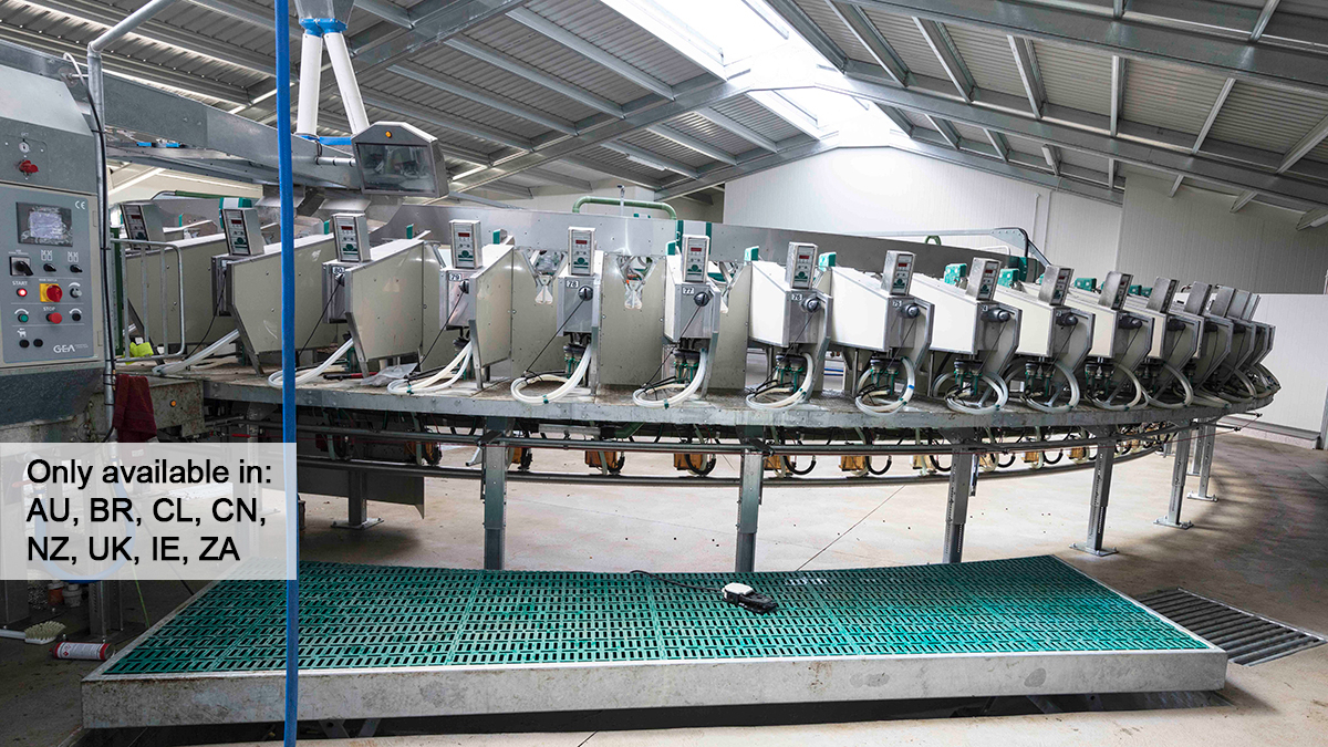 Sheep and goat rotary milking parlour external