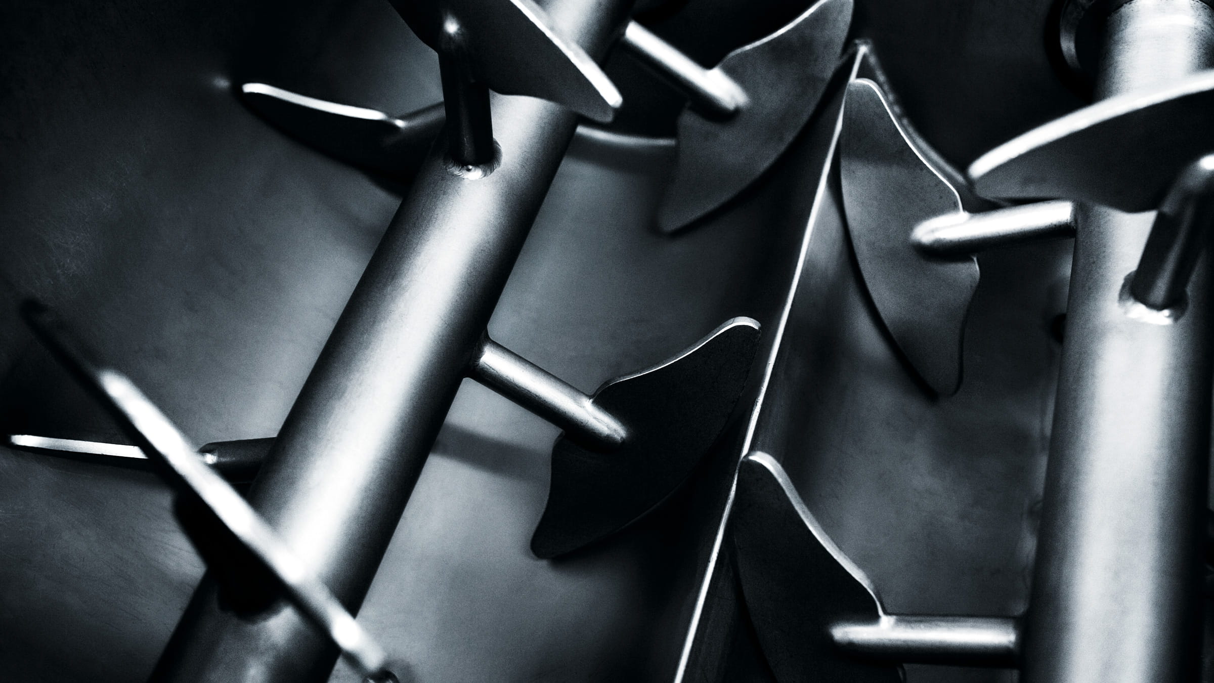 GEA UniMix | Twin-shaft mixer meat mix preparation - details of mixing paddles