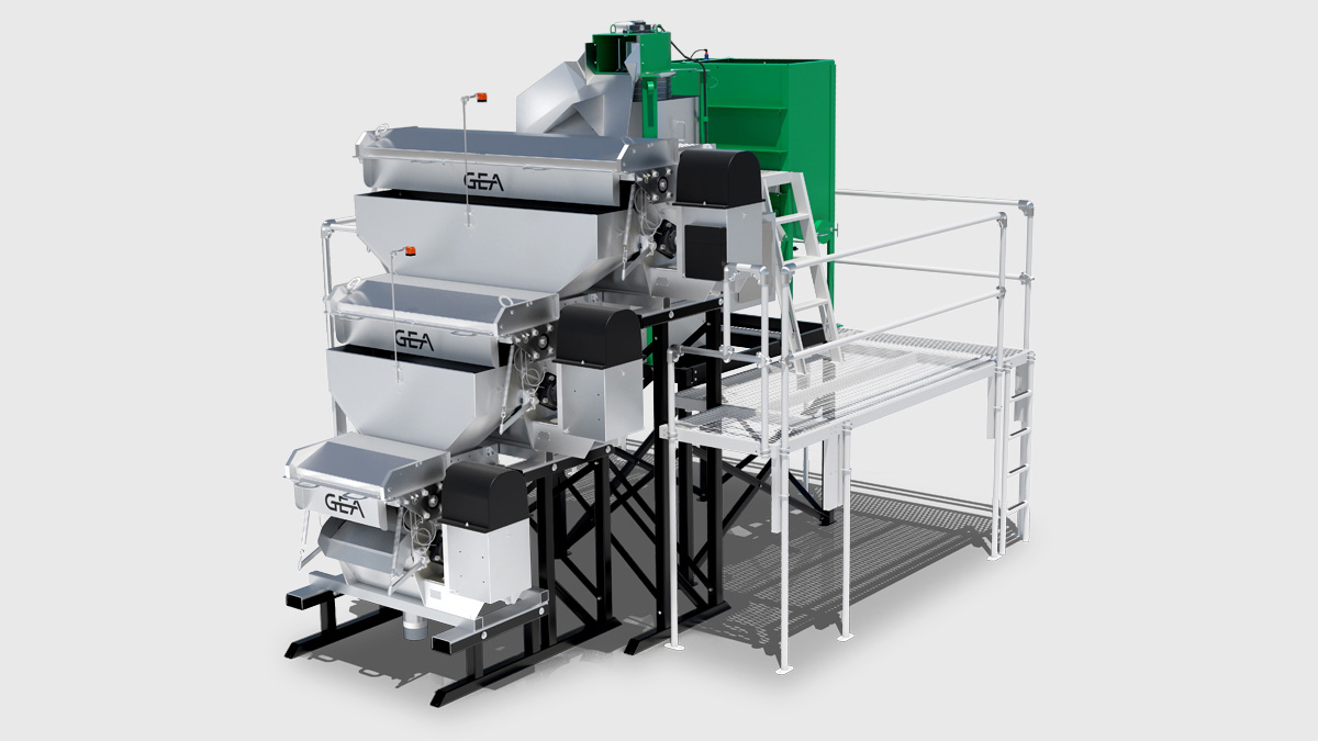 GEA XPress with Vertical Dewaterer and regulator tank