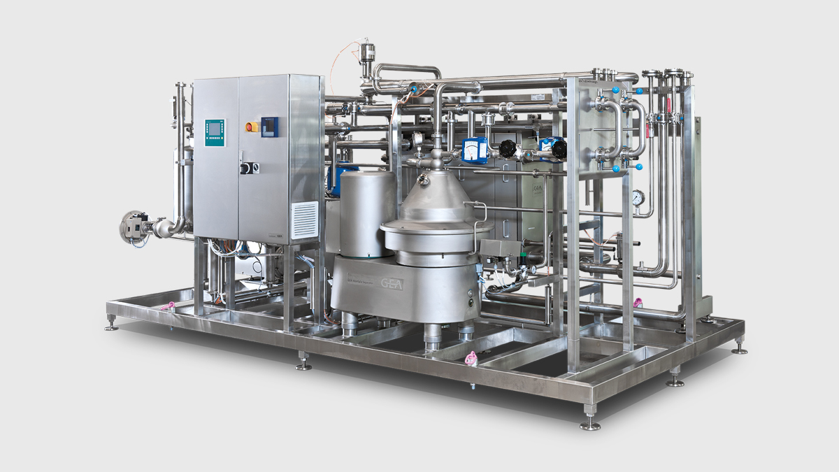 Compact Milk Pasteurizer MWA for Milk, Cream and Whey 