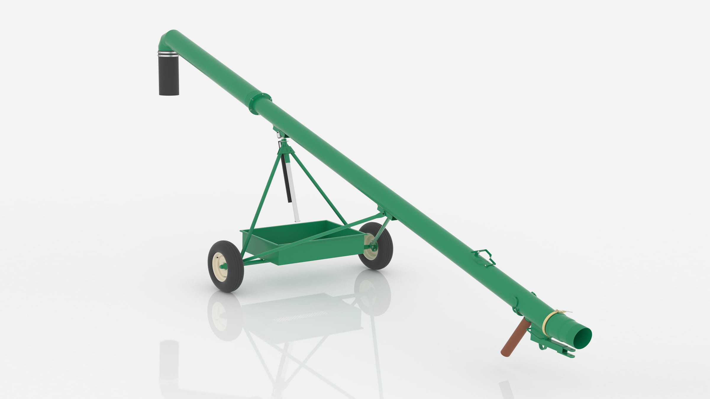 Loading Pipe On Wheels Promanure E2393