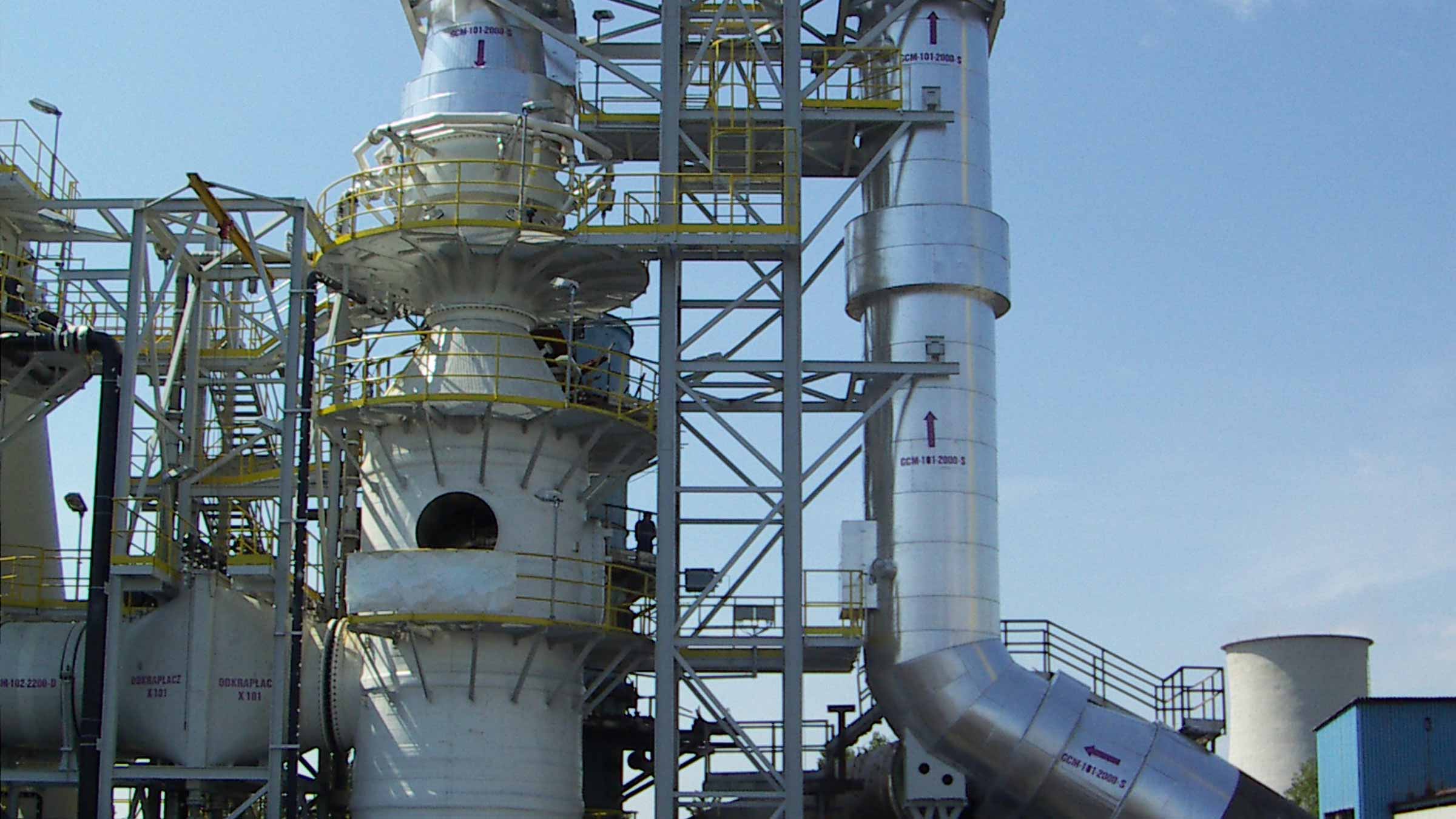 Radial flow scrubber