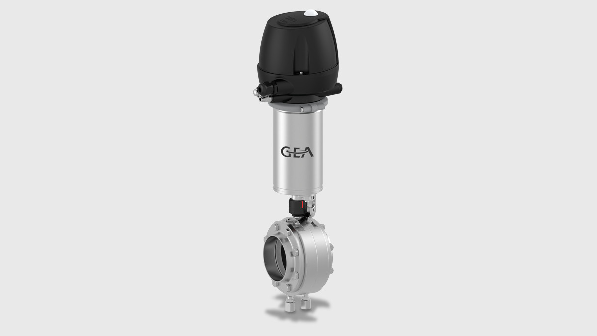 GEA Hygienic Leakage Butterfly Valve with pneumatic actuator
