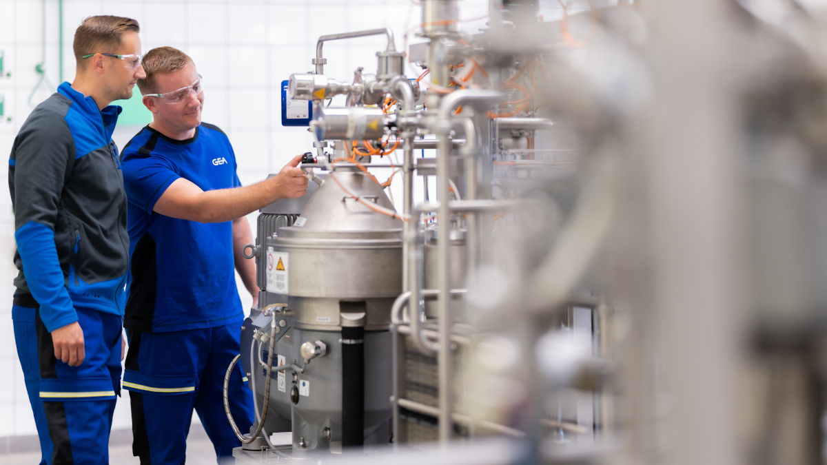 Product test with the separator