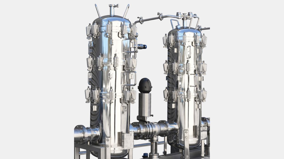 Sterile filter arrangement for process gas inlet. (Photo: GEA)