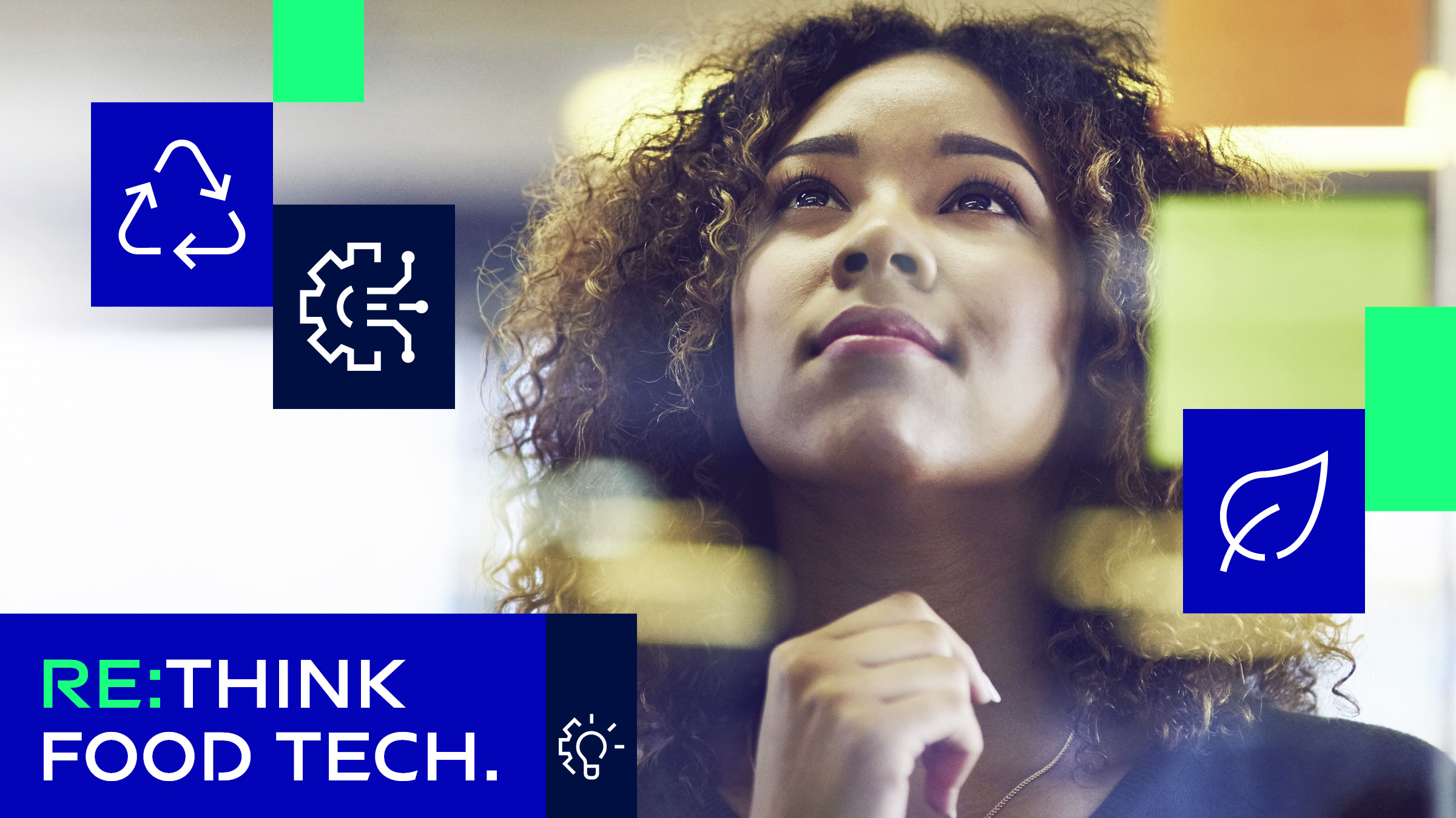 „Re:think Food Tech“: Innovative GEA-Technologien legen heute schon das Fundament, um nachhaltigere Ernährungssysteme zu entwickeln, die 2050 mit unseren endlichen Ressourcen zehn Milliarden Menschen versorgen können. Quelle: GEA